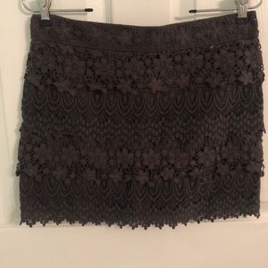 Grey Crochet American Eagle Skirt